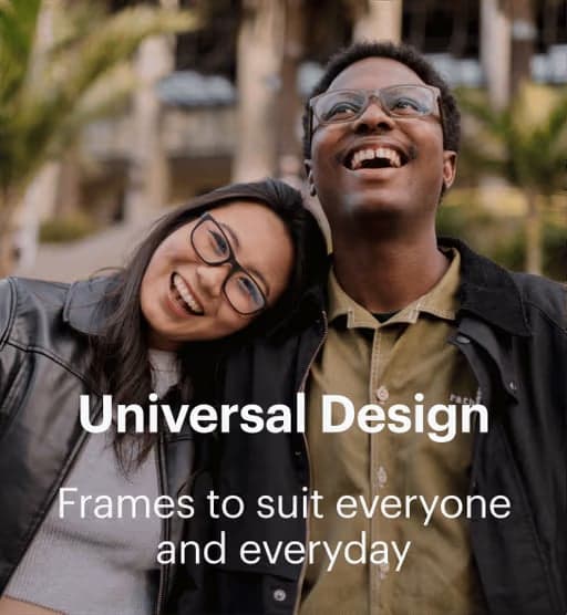 Dresden Vision people wearing glasses highlighting universal fit and everyday eyewear comfort