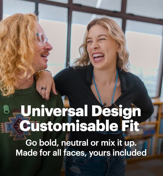 Dresden Vision New Zealand glasses worn by diverse people highlighting universal design and customisable fit